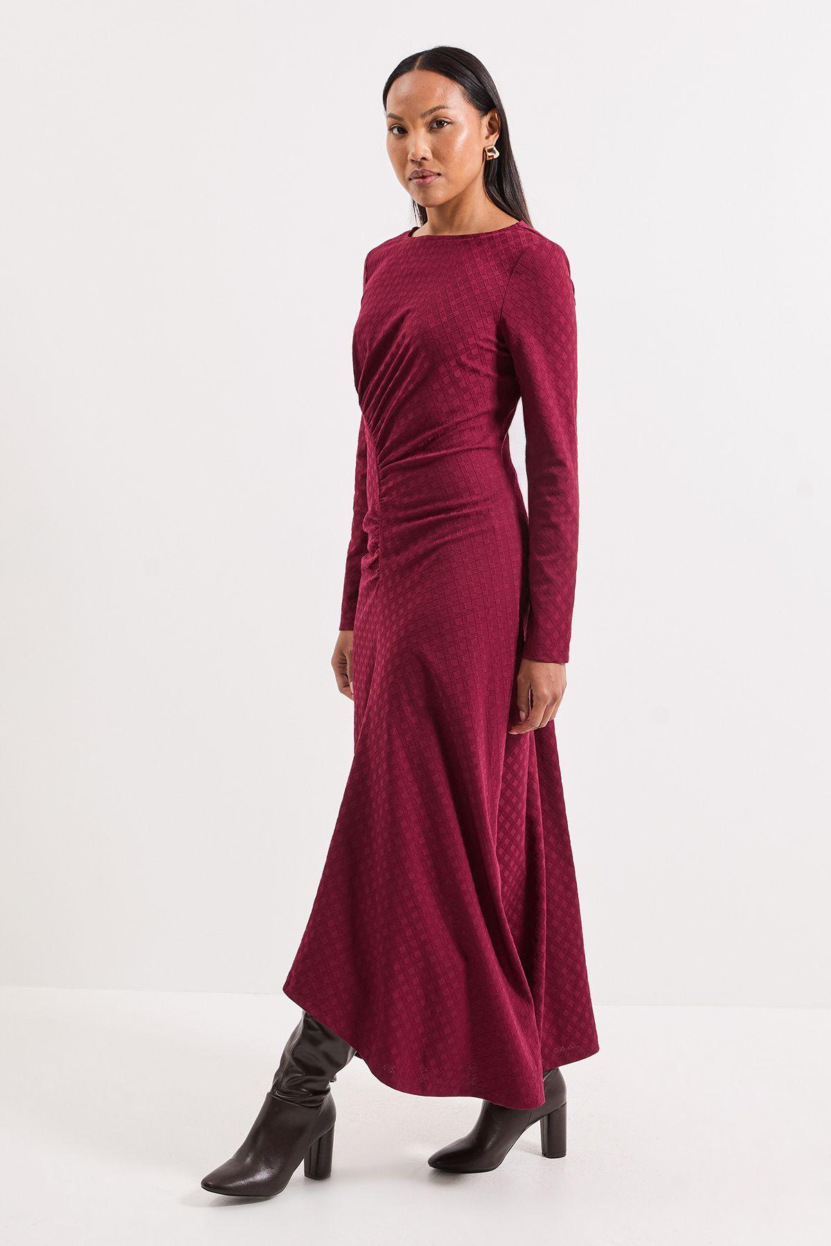Ponte Ruched Maxi Dress by PRINCIPLES