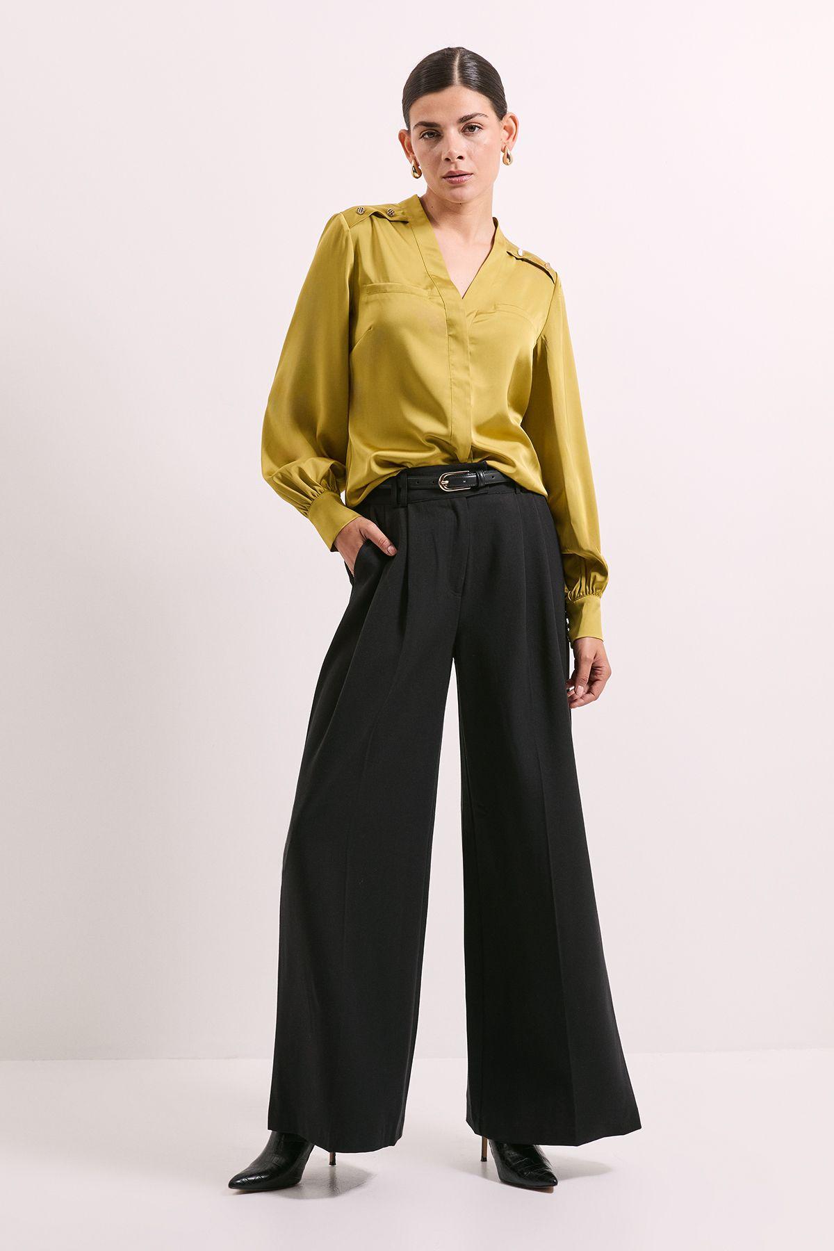 Seam Detail Satin Shirt by PRINCIPLES