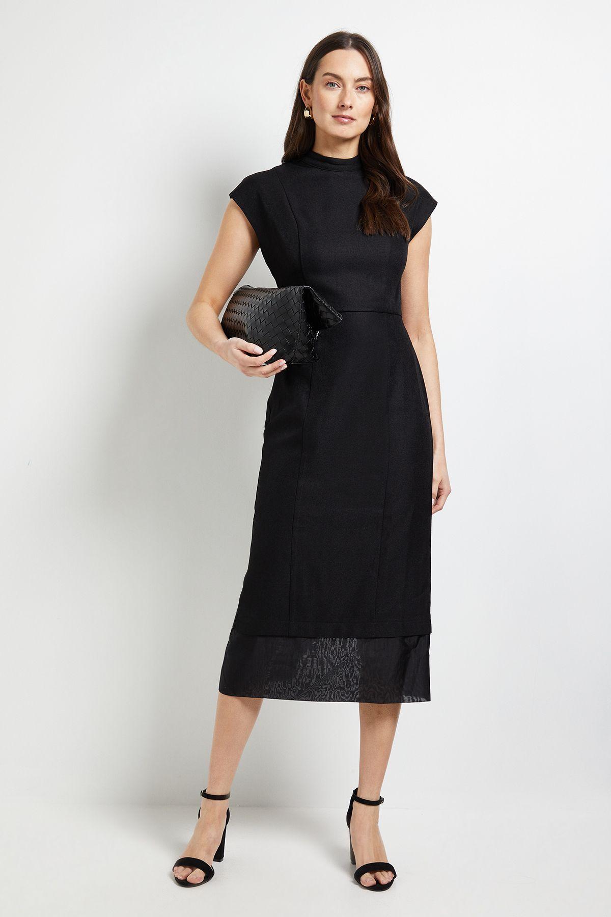 Tailored Front Tie Shirt Midi Dress by PRINCIPLES