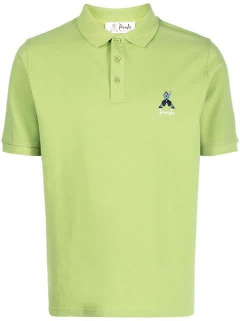 Geometric George Golf polo shirt by PRINGLE OF SCOTLAND