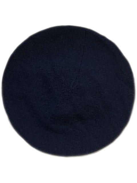 Lion-embroidered cashmere beret by PRINGLE OF SCOTLAND