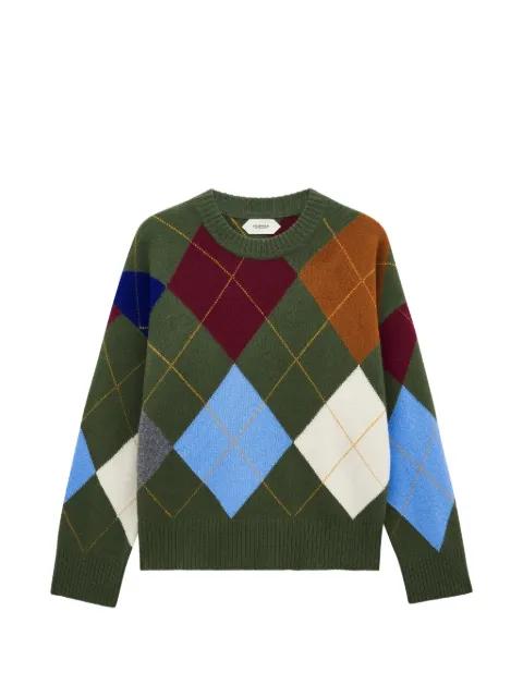 argyle crew-neck sweater by PRINGLE OF SCOTLAND