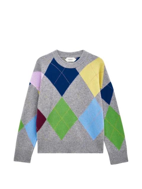 argyle crew-neck sweater by PRINGLE OF SCOTLAND