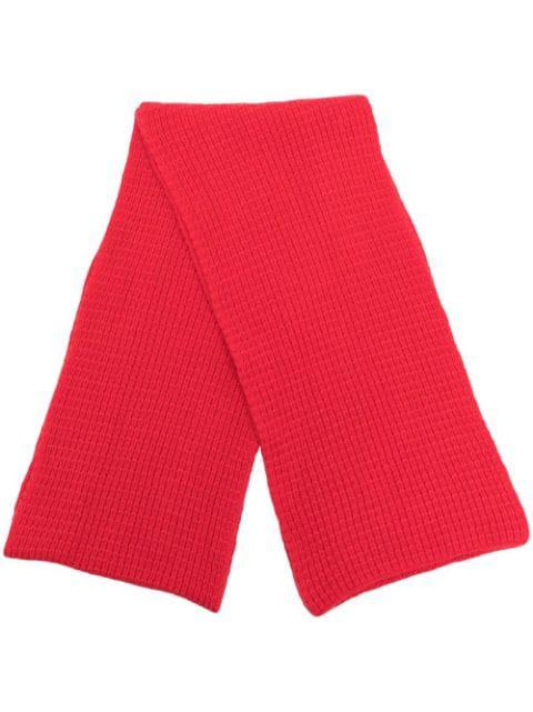 cashmere waffle-knit scarf by PRINGLE OF SCOTLAND