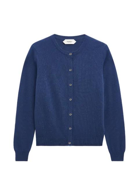 crew-neck cashmere cardigan by PRINGLE OF SCOTLAND