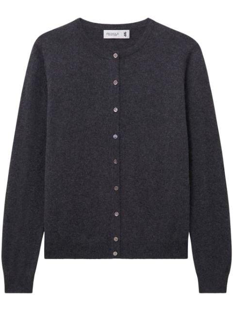 crew-neck cashmere cardigan by PRINGLE OF SCOTLAND