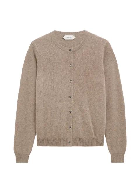 crew-neck cashmere cardigan by PRINGLE OF SCOTLAND