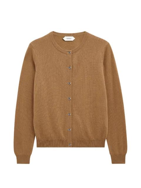 crew-neck cashmere cardigan by PRINGLE OF SCOTLAND