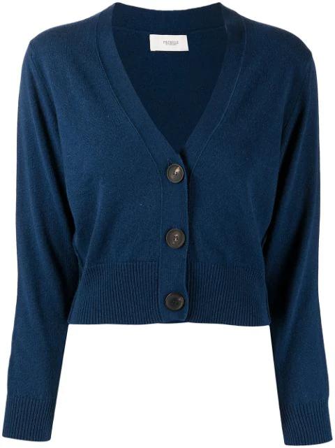 cropped button-up cardigan by PRINGLE OF SCOTLAND