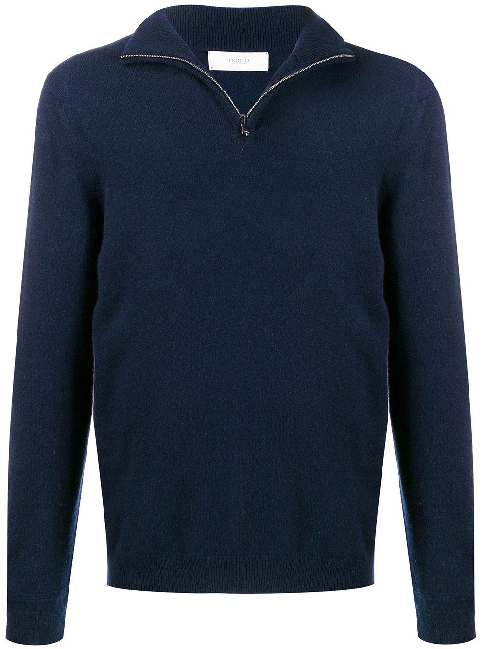 fine knit zip neck sweater by PRINGLE OF SCOTLAND