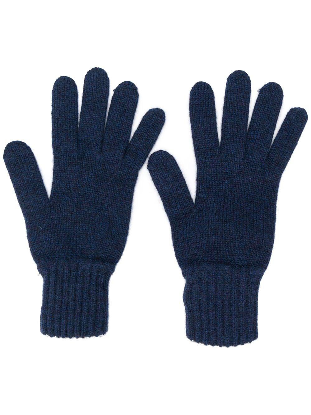 gloves with ribbed details by PRINGLE OF SCOTLAND