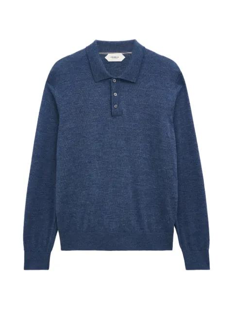 polo-collar extra fine sweater by PRINGLE OF SCOTLAND