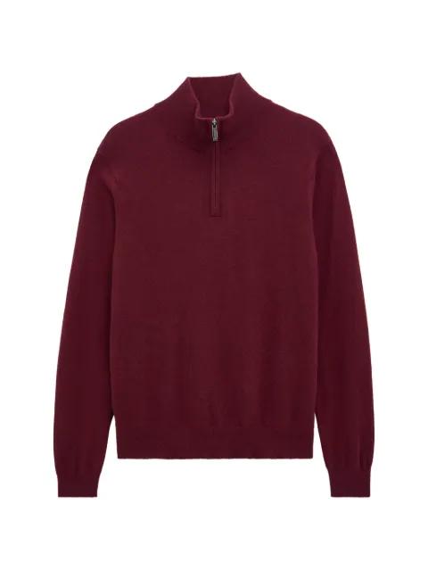 quarter-zip cashmere sweater by PRINGLE OF SCOTLAND