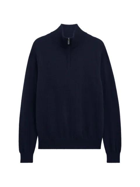 quarter-zip cashmere sweater by PRINGLE OF SCOTLAND