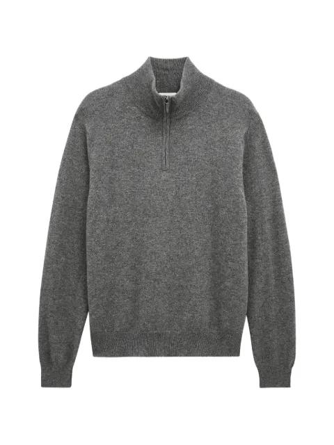 quarter-zip cashmere sweater by PRINGLE OF SCOTLAND