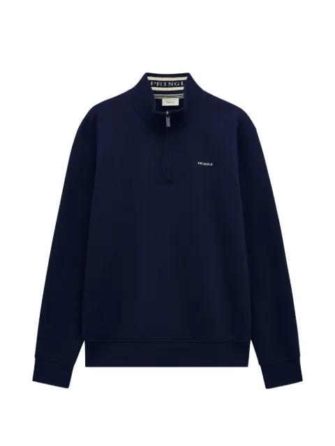 quarter zip track sweatshirt by PRINGLE OF SCOTLAND