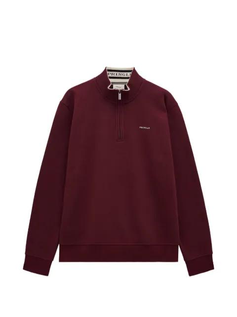 quarter zip track sweatshirt by PRINGLE OF SCOTLAND