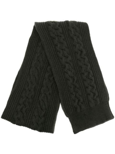 ribbed cable-knit scarf by PRINGLE OF SCOTLAND