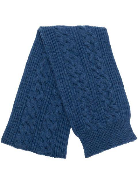ribbed cable-knit scarf by PRINGLE OF SCOTLAND