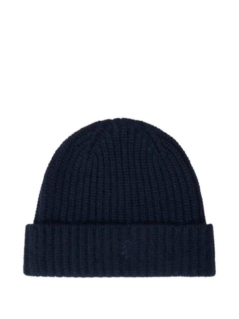 ribbed chunky cashmere beanie by PRINGLE OF SCOTLAND