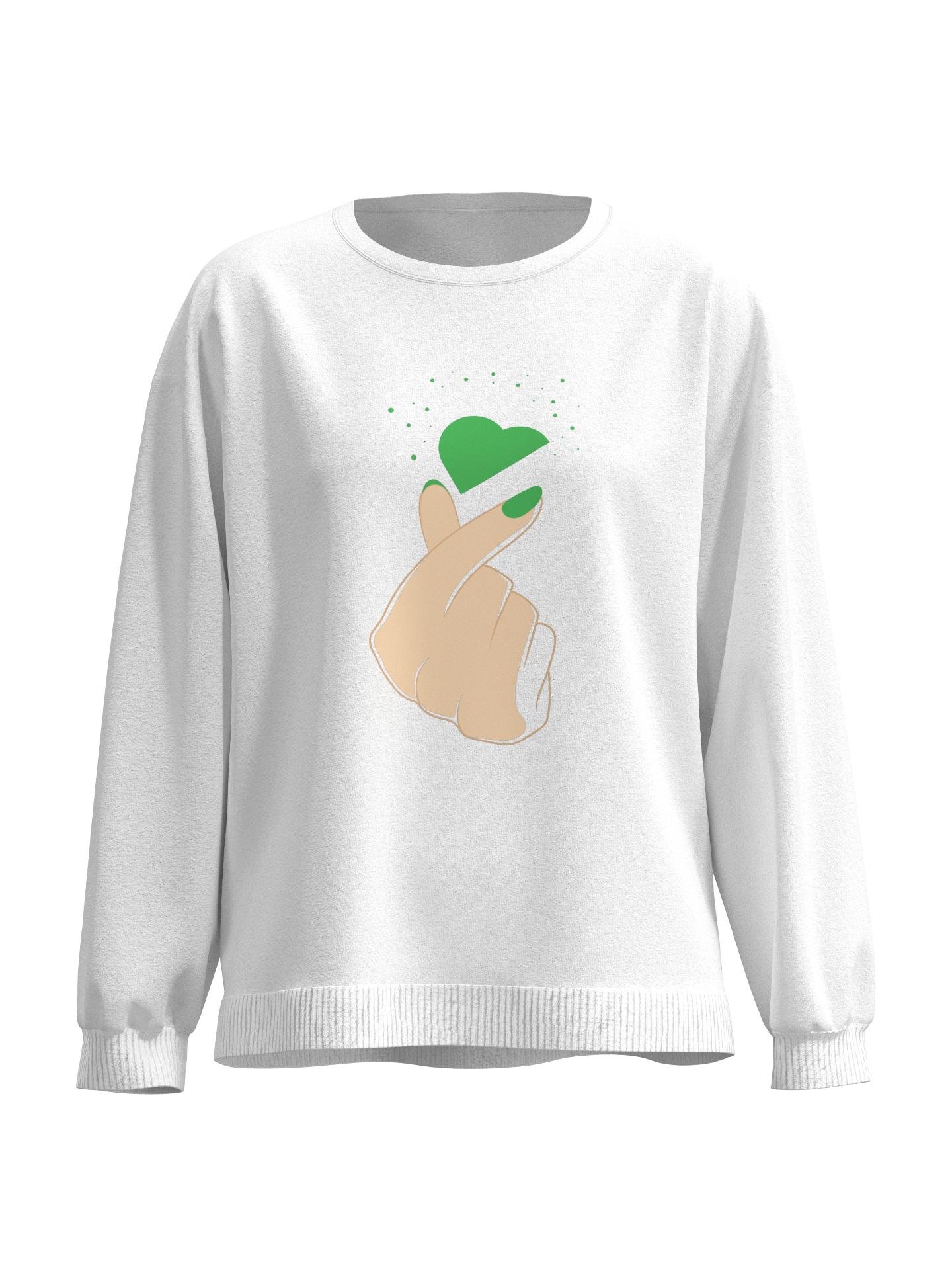 Snap heart sweatshirt by PRINTEMPS