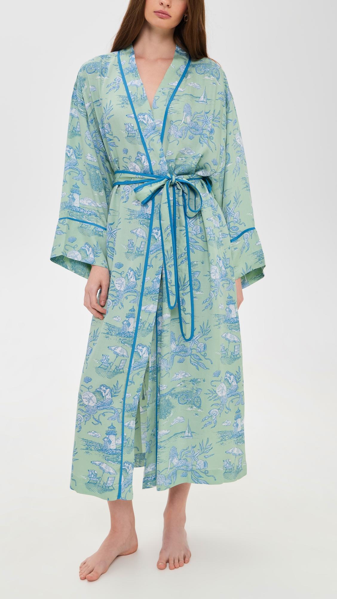 Satin Robe by PRINTFRESH