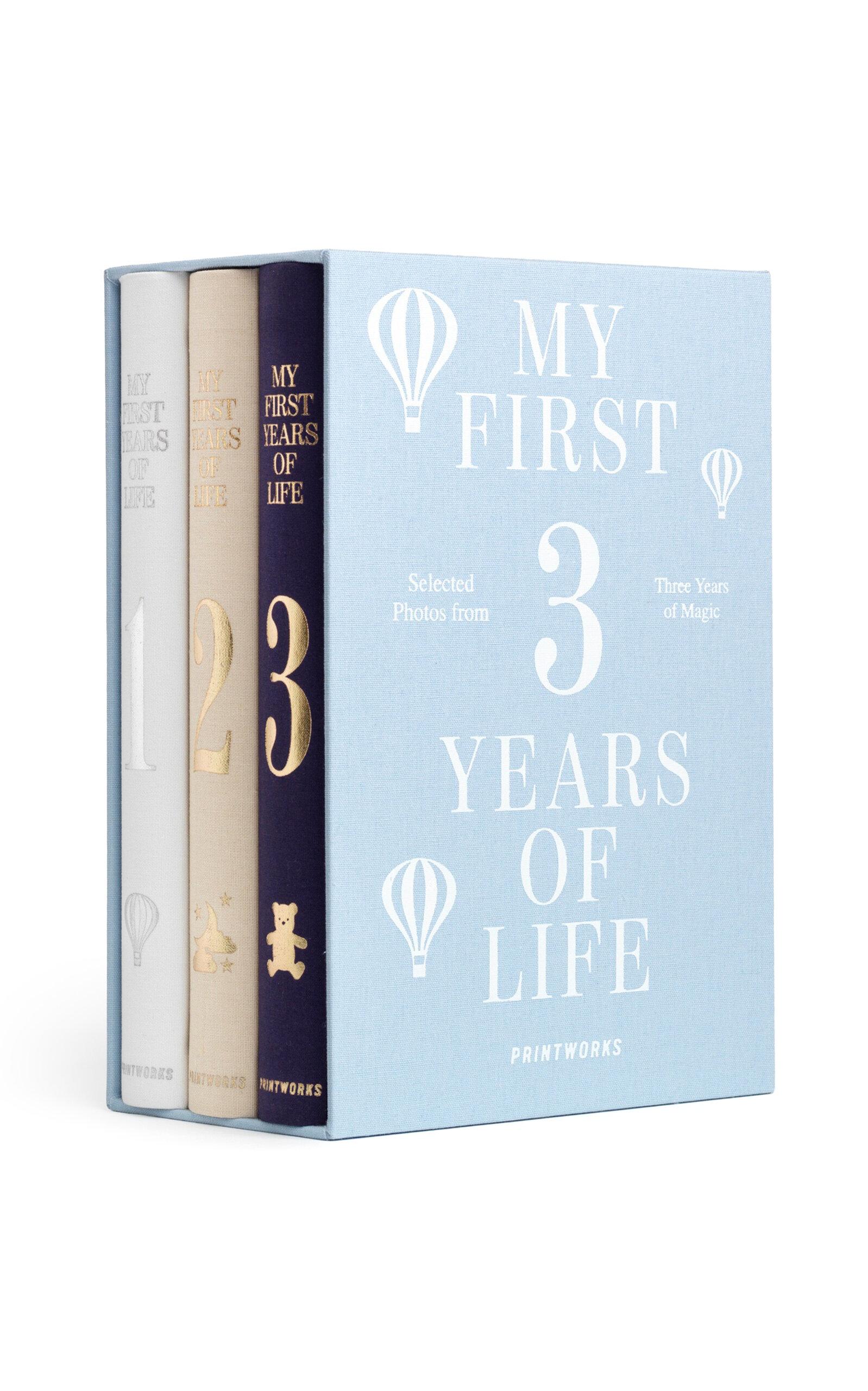Printworks - 3-Pack My First 3 Years Baby Photo Book - Light Blue - Moda Operandi by PRINTWORKS