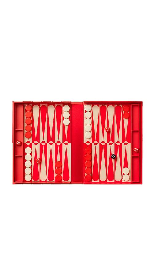Printworks Art Of Backgammon in Red by PRINTWORKS