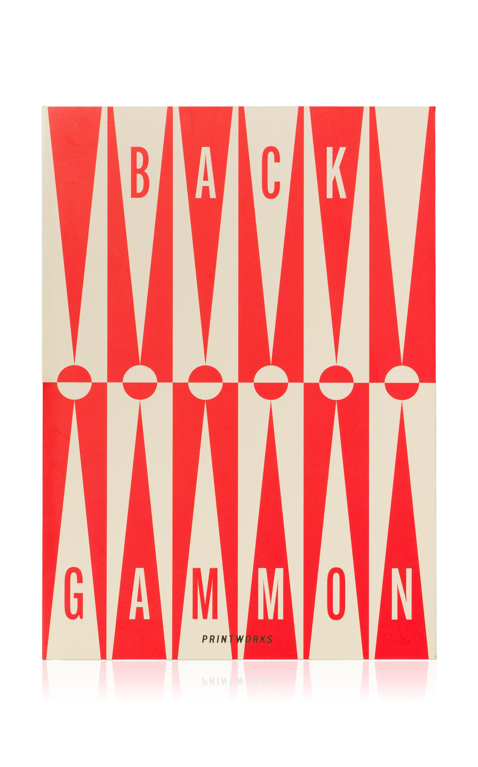 Printworks - Art of Backgammon - Red - Moda Operandi by PRINTWORKS