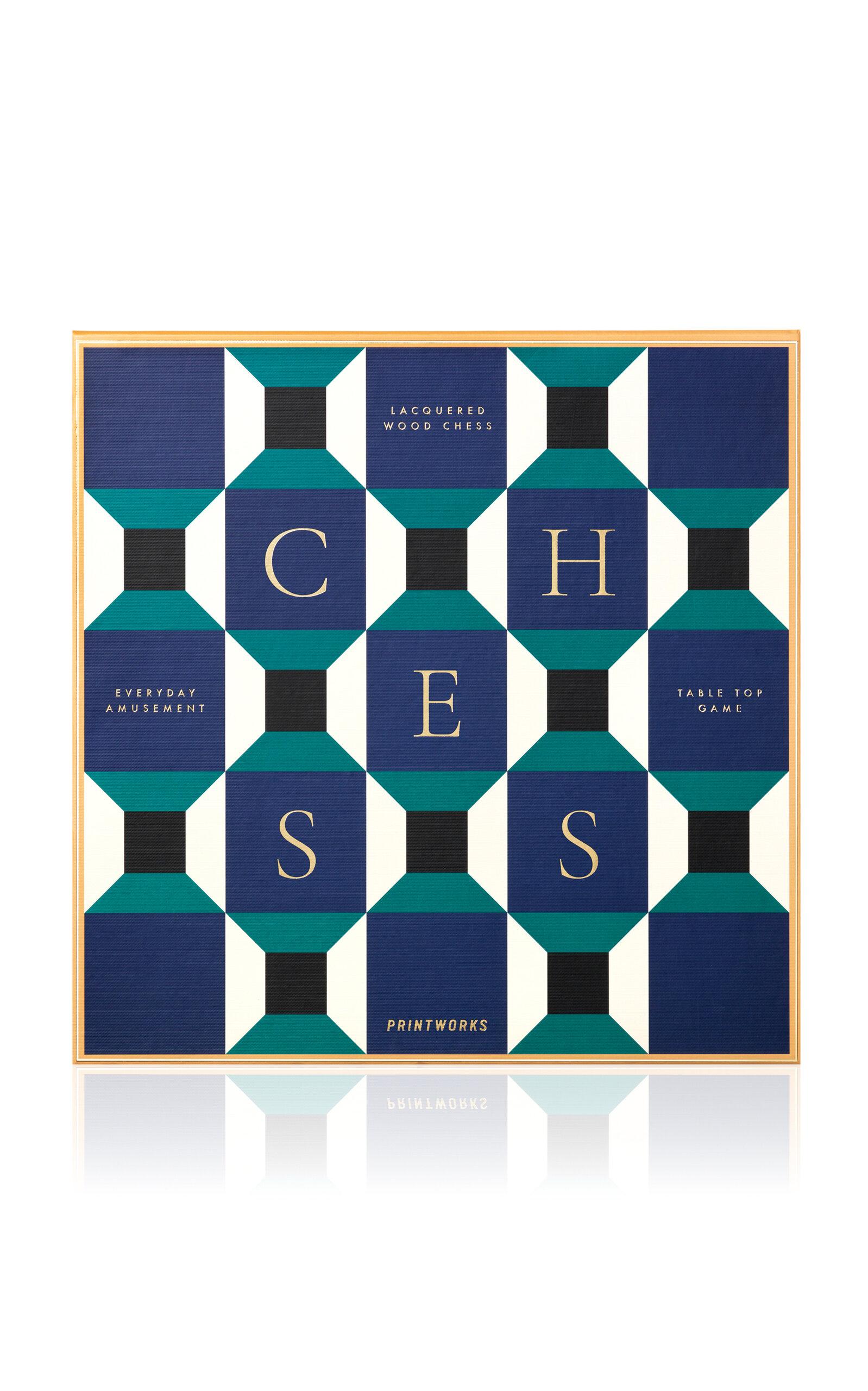 Printworks - Athena Lacquered Chess Set - Multi - Moda Operandi by PRINTWORKS
