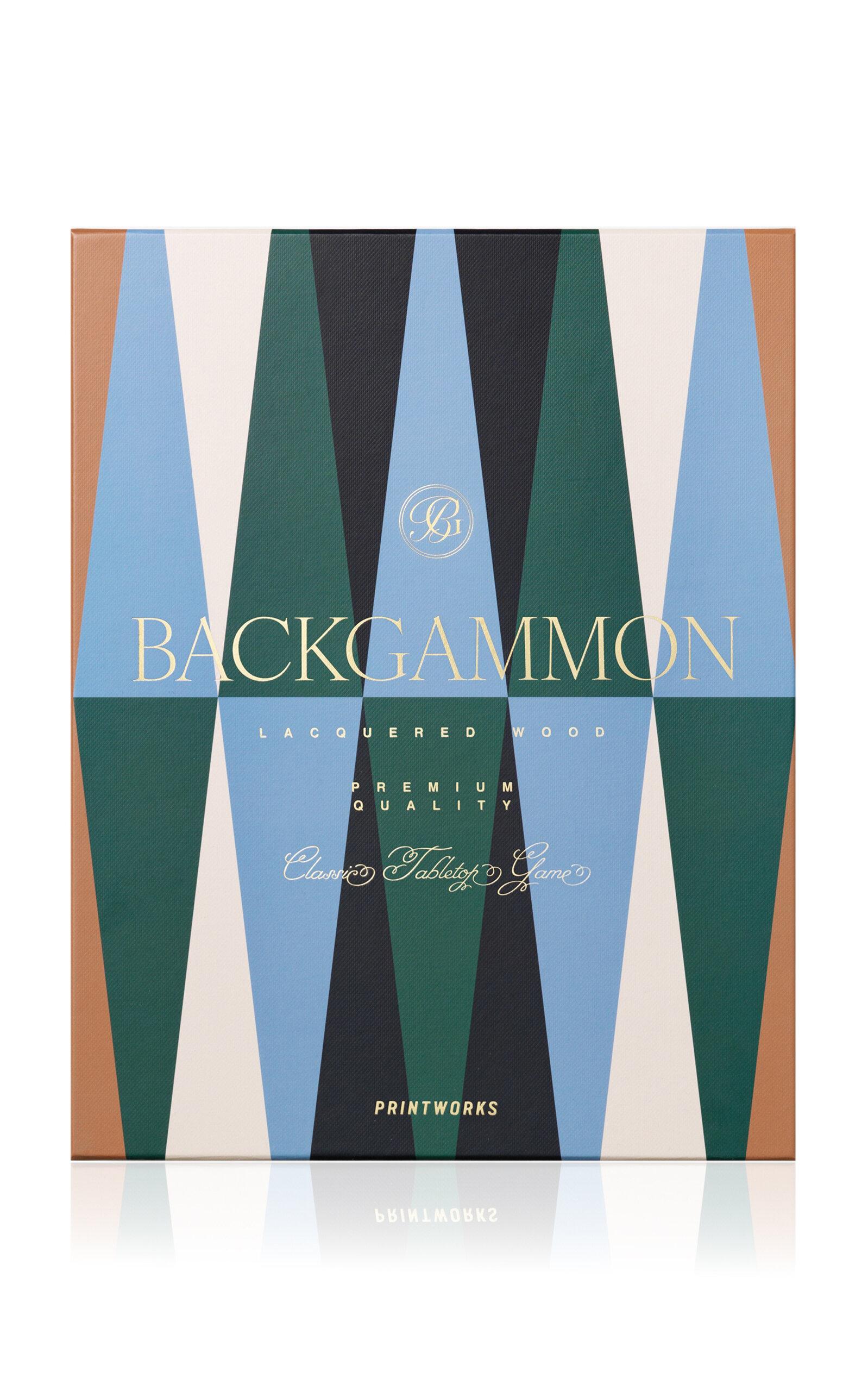 Printworks - Lacquered Backgammon Game Set - Multi - Moda Operandi by PRINTWORKS