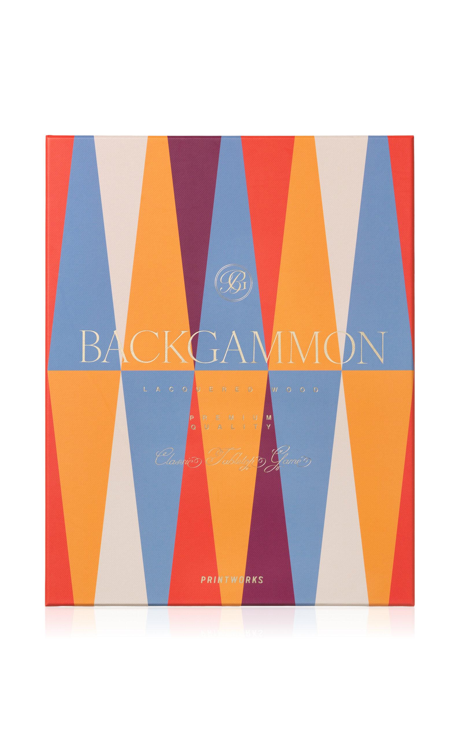Printworks - Lacquered Backgammon - Multi - Moda Operandi by PRINTWORKS