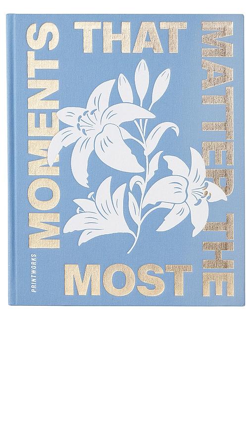 Printworks Moments That Matter The Most Photo Album in Blue by PRINTWORKS