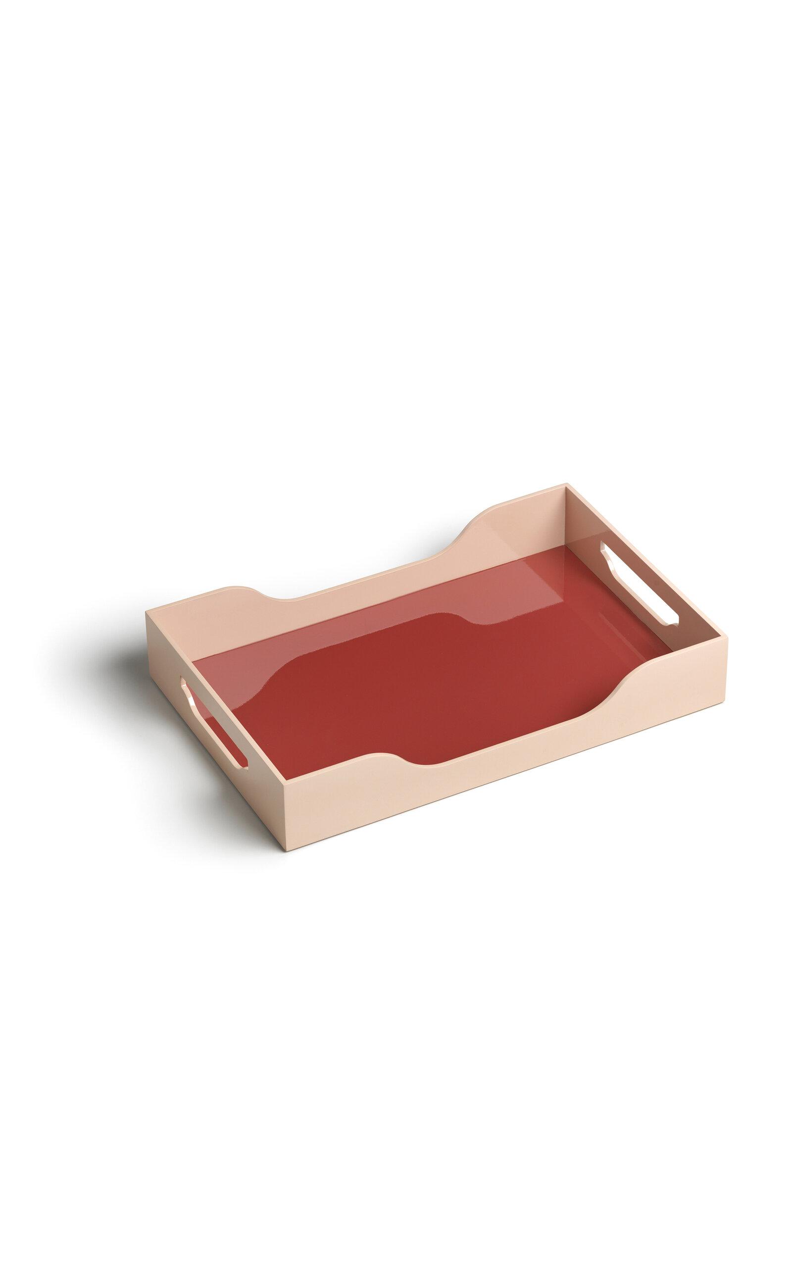Printworks - Swell Lacquered Tray - Pink - Moda Operandi by PRINTWORKS