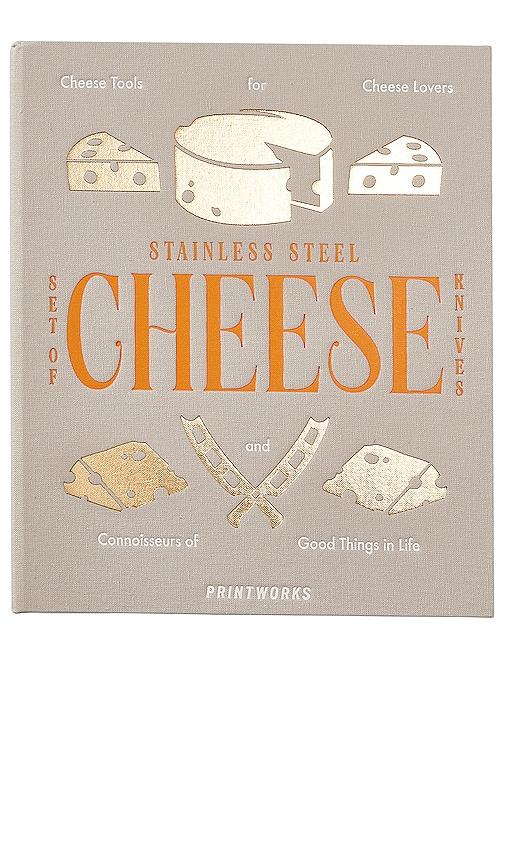 Printworks The Essentials Cheese Tools in Beige/Yellow by PRINTWORKS