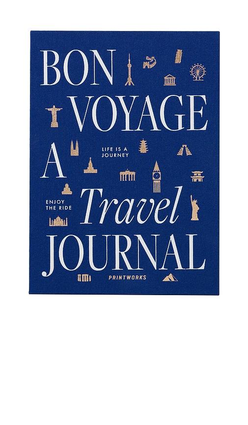 Printworks Travel Journal Bon Voyage in Navy by PRINTWORKS