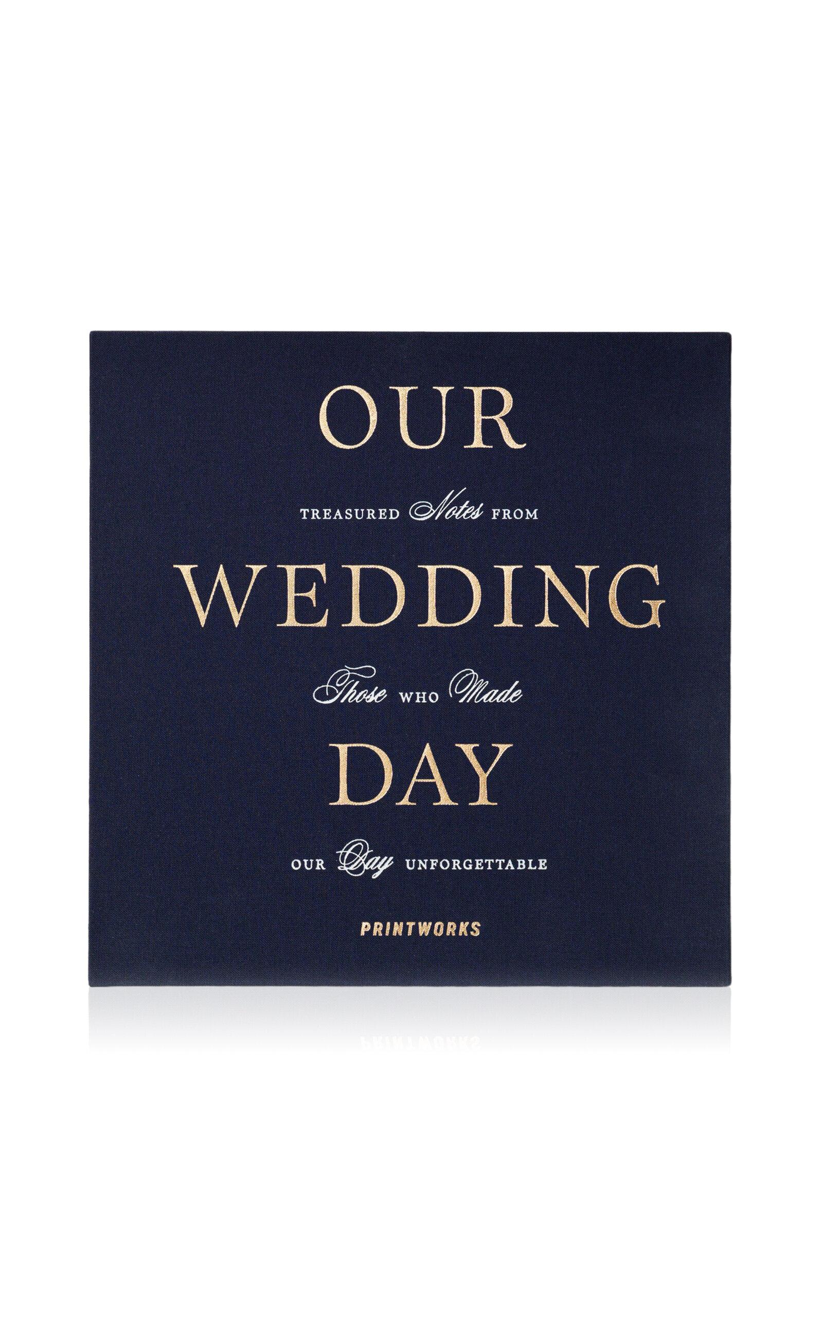 Printworks - Wedding Guest Book - Blue - Moda Operandi by PRINTWORKS