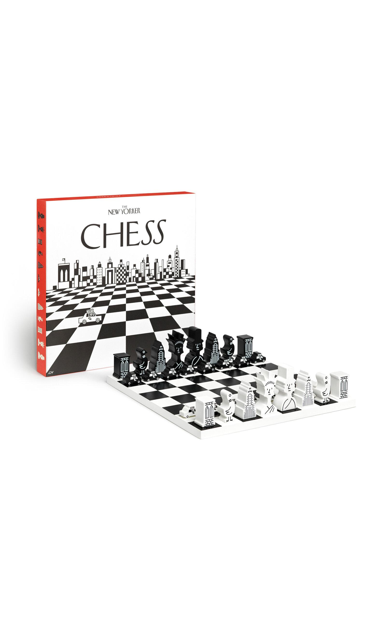 Printworks - x The New Yorker NYC Chess Set - Black/white - Moda Operandi by PRINTWORKS