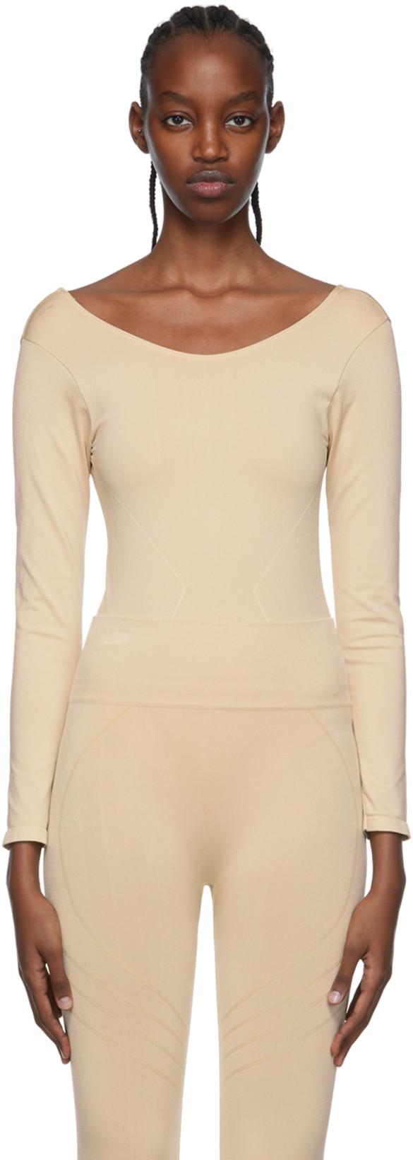 Beige Vivid Bodysuit by PRISM2