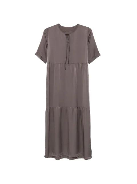 tiered tie-fastening dress by PRIVATE 0204