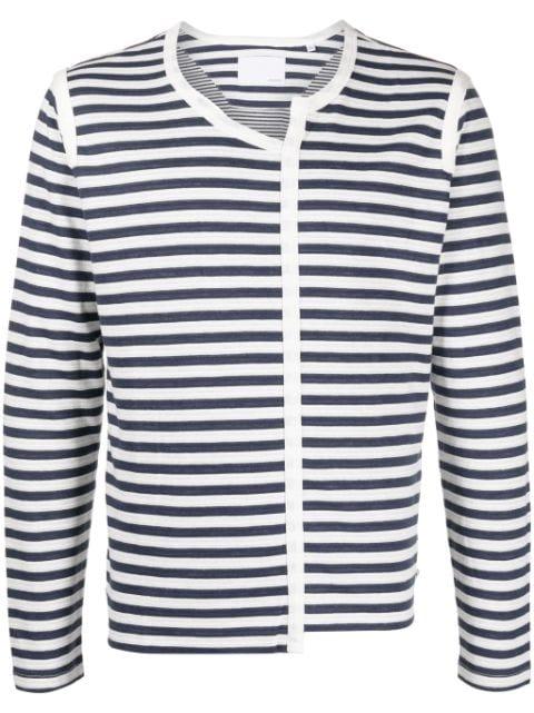 asymmetric striped T-shirt by PRIVATE STOCK