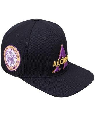Men's Black Alcorn State Braves Arch Over Logo Evergreen Snapback Hat by PRO STANDARD