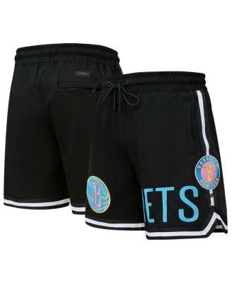 Men's Black Brooklyn Nets Washed Neon Shorts by PRO STANDARD
