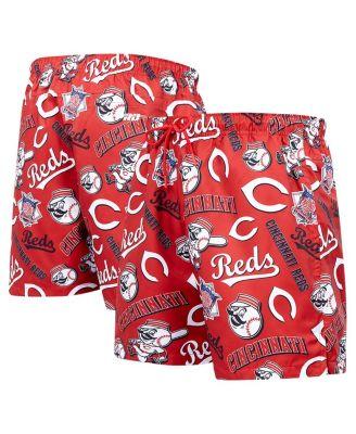 Men's Black Cincinnati Reds Toss Logo Woven Shorts by PRO STANDARD