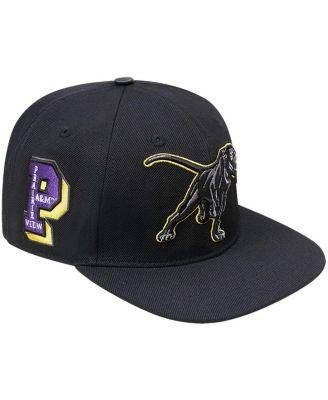 Men's Black Prairie View A&M Panthers Arch Over Logo Evergreen Snapback Hat by PRO STANDARD