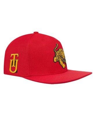 Men's Crimson Tuskegee Golden Tigers Evergreen Mascot Snapback Hat by PRO STANDARD
