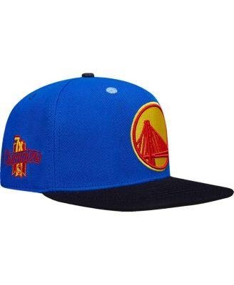 Men's Royal Golden State Warriors 7X NBA Finals Champions Any Condition Snapback Hat by PRO STANDARD
