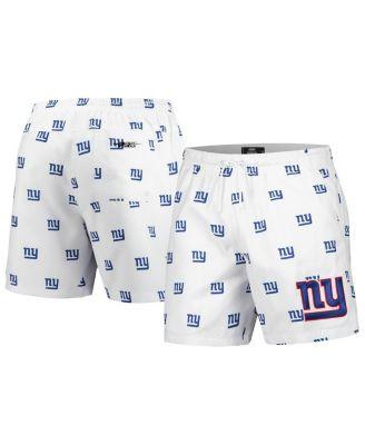 Men's White New York Giants Allover Print Mini Logo Shorts by PRO STANDARD