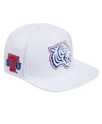 Men's White Tennessee State Tigers Mascot Evergreen Wool Snapback Hat by PRO STANDARD