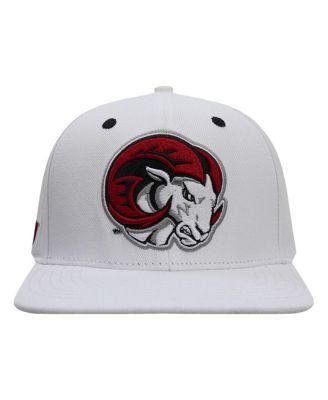 Men's White Winston Salem Rams Mascot Evergreen Wool Snapback Hat by PRO STANDARD